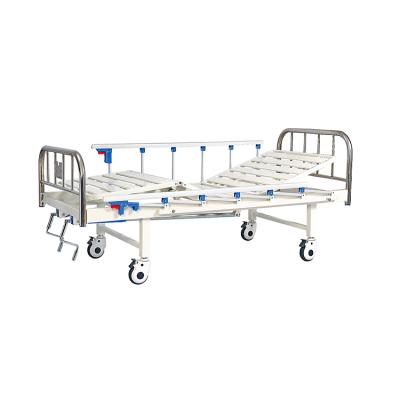 China Modern Single Metal Simplicity 2 Crank Medical Hospital Bed For Paralyzed Patient for sale