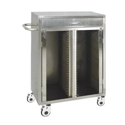 China Factory direct sale traditional all ss hospital stainless steel medical hand record trolley for sale