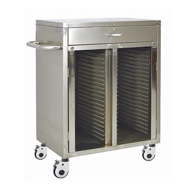 China Baoding Stainless Steel Hospital Medical Record Trolley Traditional Factory Made Whole Pieces 40 for sale