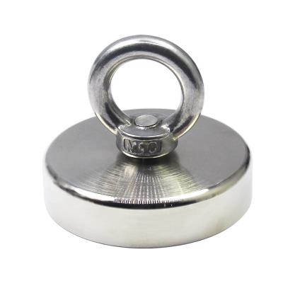 China Industrial Powerful Fishing Neodymium Magnet N52 200kg Large Strength PME - D75 Neodymium Magnet for sale