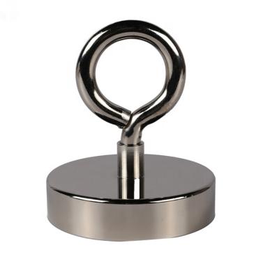 China PMB Industrial Magnet - D75 200kg Neodymium Pot Shape Neodymium Magnet Magnet With Eyelet for sale