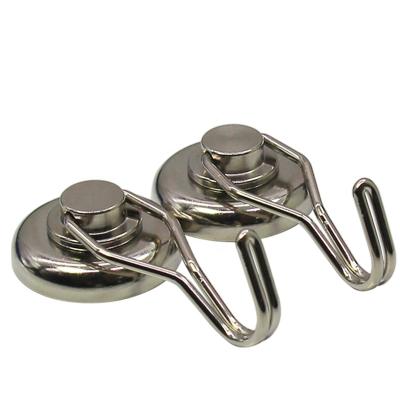 China Industrial Magnet Rare Earth Rotating Crane Magnet Hooks For Hanging Clothes for sale