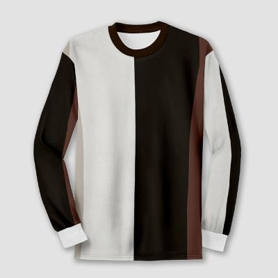 China Wholesale Custom Anti-wrinkle Long Sleeve Winter Stripe Knitted Jumper Printing Sweater for sale