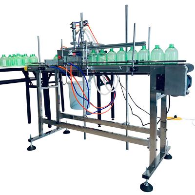 China Glass Bottle Automatic Plastic Oil Liquid Juice Beverage Hand Sanitizer Filler Food Water Filling Machine Production Line for sale