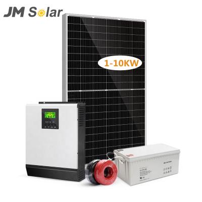 China Complete Battery 200ah 10KW Power Station Off-Grid Solar System Kit Solar Home Solar System for sale