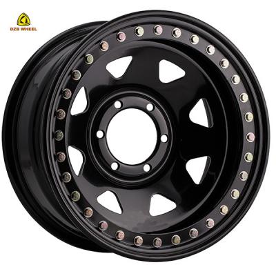 China Real Beadlock 15*7 Customization 4*4 Inch Offroad Steel Rims Guaranteed Beadlock Wheel 4*4 Welding Steel Wheel for sale