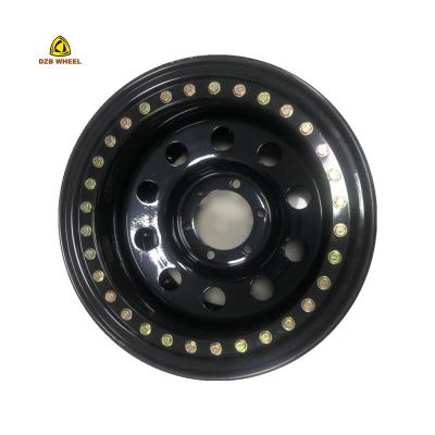 China 4x4 Large Size Steel Offroad Wheel 15x10 Inch For Suv 4x4 Wheels 6 Hole PCD 139.7 Beadlock Wheel for sale