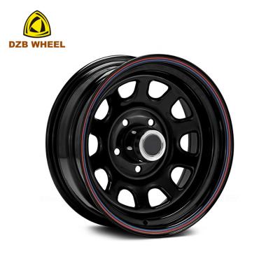 China Steel Car Wheel 10 Inch Daytona 16 Inch 16X6 Steel Wheel Cap for sale