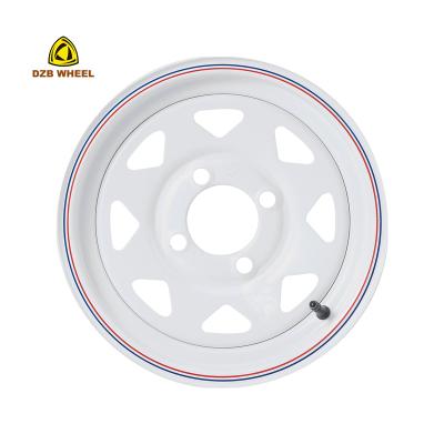 China Best Quality Steel Car Wheel Chrome Surface Treatment 14*6 Inch Trailer Steel Wheels for sale