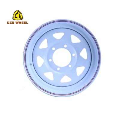 China Hot Saling Steel Trailer Wheel Rims Adjustable CBs And Holes 14*5.5 Inch PCD Steel Wheel Rims 6-139.7 for sale