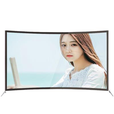 China 49/50/55/60/65 Inch Hotel TV Curved Glass Android Smart TV Led 4k TV Smart Television Curved Led TV Screen for sale