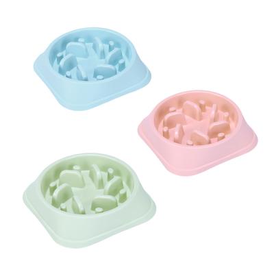 China Wholesale Custom Sustainable Travel PP Food Water Slow Feeder Dog Bowl for sale