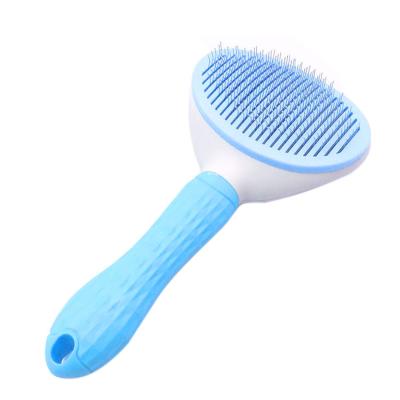 China Pet Stocked Cat Hair Removal Brush Dog Bath Brush Double Sided Deshedding Comb Pet Fur Knot Cutter Dog Grooming Throwing Tools for sale