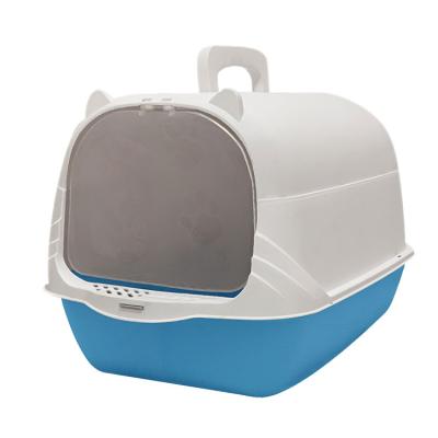 China Hot Selling Stored Home Design Fashion Cat Litter Box PP Furniture Cat Litter Box for sale