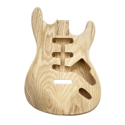 China GUITAR DIY electric guitar bodies Blank Ash Guitar Barrel Unfinished SSS ST Guitar body for sale for sale