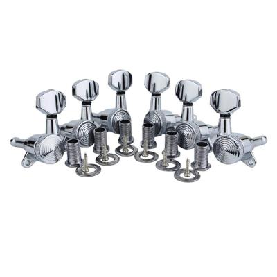 China Guitar Locking Tuners Wholesale Chrome 3R3L Locking Tuners Vintage Tuning Pegs TL Keys Set Guitar Machine Heads for Guitar Parts for sale