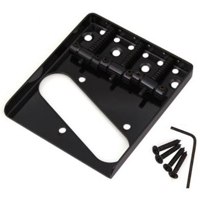 China 3 Saddles Bridge Hot Sale 3 Saddles guitar bridge with Single Coil Pickup Hole for TL Guitar for sale