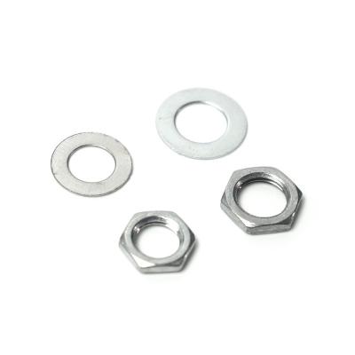 China GUITAR Potentiometer Hex Nut and Washers Guitar Pots Nuts for Pots & Switchcraft Jacks Nickel for sale