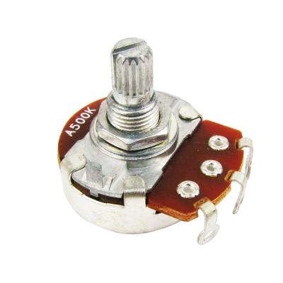 China GUITAR 15mm 18mm Handle Guitar Potentiometer Amp Audio Pots A500K B500K A250K B250K OHM guitar pots for Electric Guitar Replacement for sale