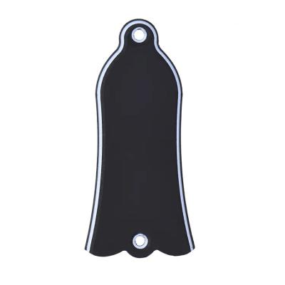 China With 2 holes Custom 3Ply Black Plastic Guitar Truss Rod Cover with 2 holes for guitar parts for sale