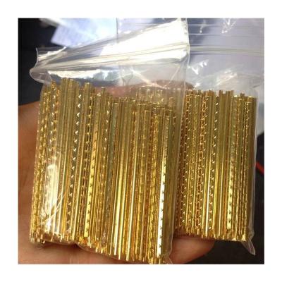 China Durable Wholesale Gold Brass Fretwire Frets Round Line Guitar Fret Wire for Guitar Bass Ukulele Mandolin Banjo for sale