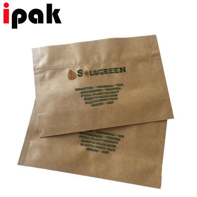 China Custom 3.5g 7g 14g 28g Recyclable Snack Edible Packaging Bag Kraft Paper Stand Up Pouch Smell Proof Cannaburst Packs for sale