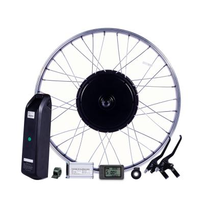 China 55 km/h high power 48v 1500w hub motor electric bike conversion kit with 24