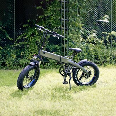 China Aluminum alloy tire e bike folding electric men's powerful cheap fat bike 48v 500W electric bike for sale for sale