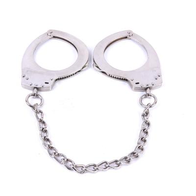 China Carbon Steel Custom Military Police Carbon Steel Handcuff Leg Cuffs for sale