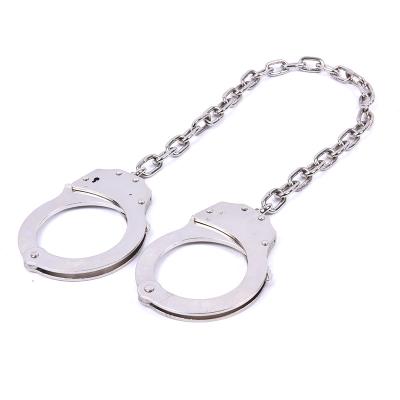 China Custom Carbon Steel Police Security Steel Legcuffs With Keys for sale