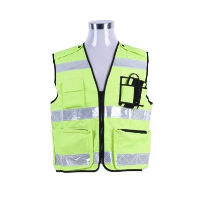 China High Safety Cycling Vest Reflective Jacket Lightweight Water Proof Safety Reflective Running Vest for sale