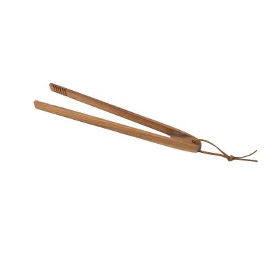 China Easy viable using good hand feeling kitchen wood tongs for sale