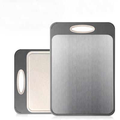 China Sustainable high quality stainless steel 1.4301 and multi function PP cutting board for sale