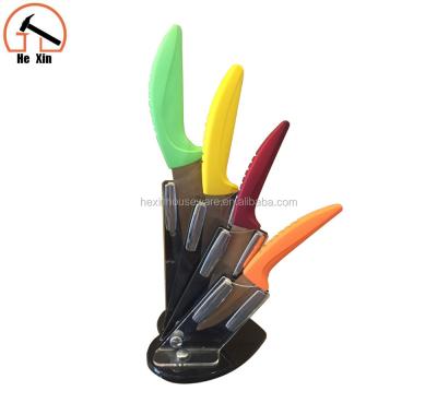 China Viable High Quality Ceramic Knife Block Set With Acrylic Block Ceramic Chef Knife for sale