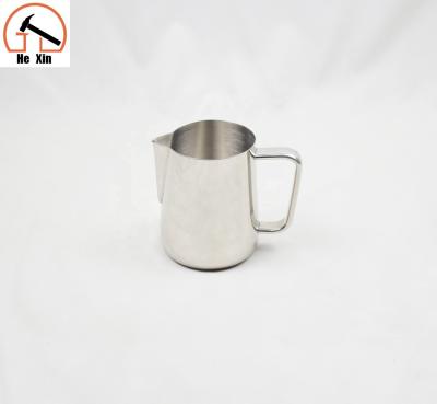 China 18/8 Stainless Steel Handle Sustainable High Quality Hollow Milk Jug for sale