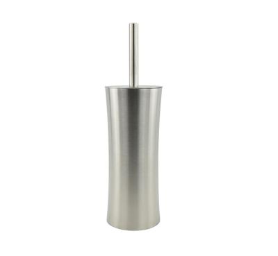 China High Quality Modern Stainless Steel Waist Shape Slim Toilet Brush Holder for sale