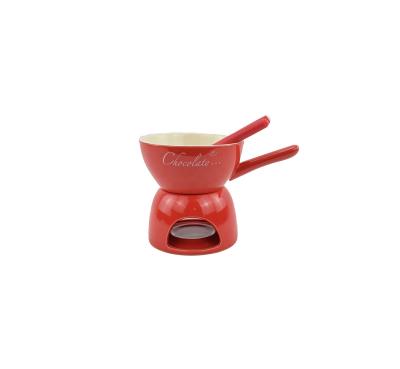 China Viable Hot Sale Ceramic Chocolate Fondue Set for sale