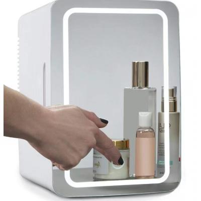 China Mirror Door Fridge Small Mini Fridge Beauty Fridge With Mirror For Portable Cooler for sale