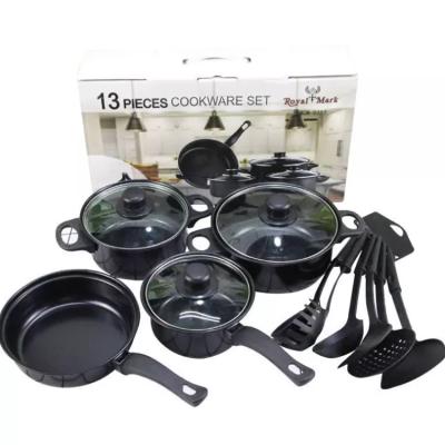 China 2022 Sustainable Hot Sale High Quality Kitchen Cookware Set 13 Pieces Cookware Set for sale