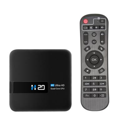 China Hot Sale Tech Support Set Top Box WIFI VCR Network Player Android TV Box h20 RK3328A Android 4k HD 10.0 1GB+8GB t for sale