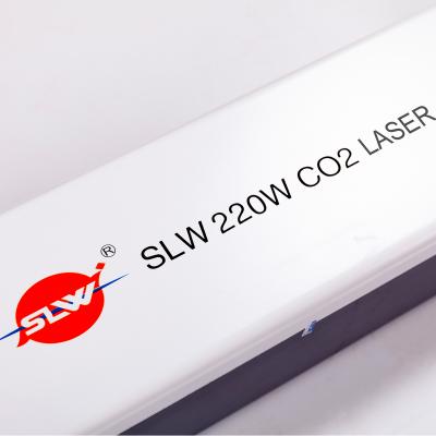 China Hotels SLW CO2 220W laser tube with 280W peak power for cutting metal. for sale