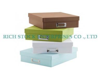 China Leather Storage Box，leather box,packing box for sale