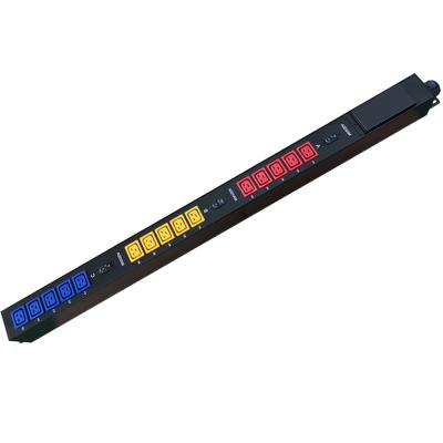 China 15-port C19 C13 AC 125 Amp Color Rack Power 415V 380V 433V Three Phase PDU BPDU-C19-10-S for sale