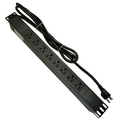 China American Standard PDU Cabinet Power Socket 8 Bit 16A With 19 Inch Socket Indicator TB 110108z26 Aluminum Alloy 1U for sale