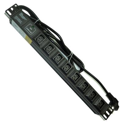 China PDU cabinet C14 power socket input jack C13 8-bit anti-drop output UPS abduction lightning protection terminal block 110108Z10 for sale