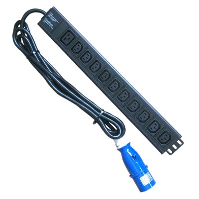 China OEM Zero U 11 Way 63amp Euro IEC320 C19 C13 Control PDU Systems Power Strip For Rack ORT-C13C19-11-S for sale