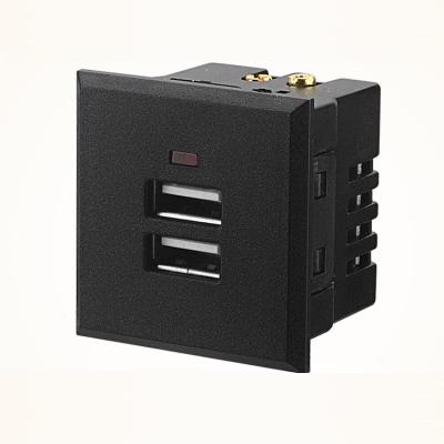 China Built-in Charging USB Socket Desktop Module Dual USB Socket DC Power Socket USB-04 for sale