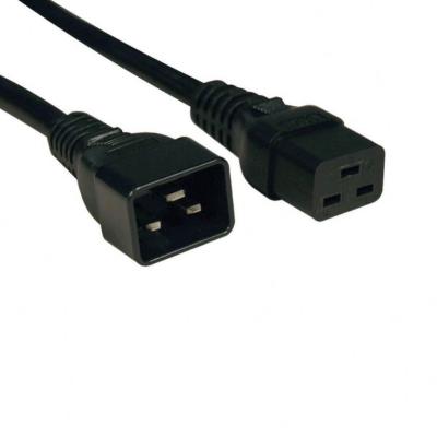 China C20 PSU Power Extension Cords 2ft 4ft 6ft 10ft Industrial Equipment PDU to C19 Power Cable for sale