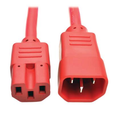 China Heavy Duty COMPUTER PDU Power Cord C14 to C15 - A.W.G. 15A 250V 14 6 ft (m) 1.83 blue/red for Bitcoin/Server/PDU/UPS for sale