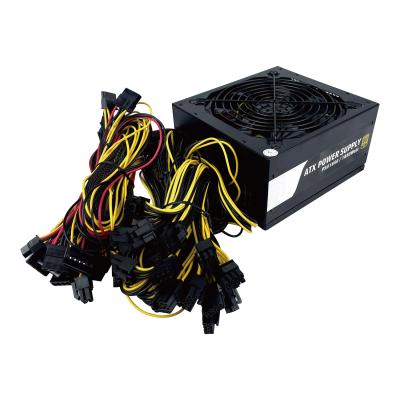 China ATX 80 PC 1800W PSU PLUS Mining Gold GPU Ethereum Power Supply For Eth Rig Machine 165x150x85mm for sale